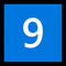 Keycap Digit Nine emoji on Microsoft